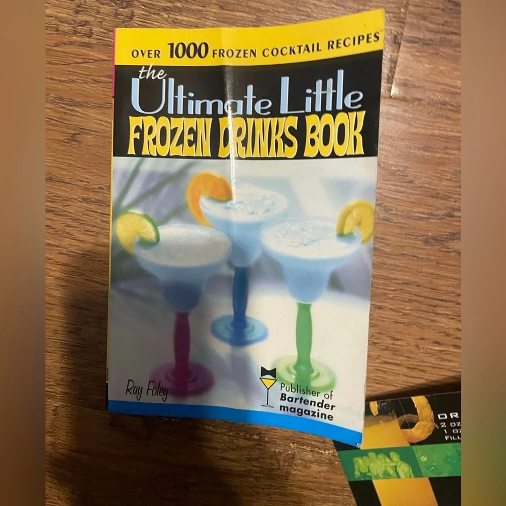 Ultimate drink recipe book w/ bartending manual extras